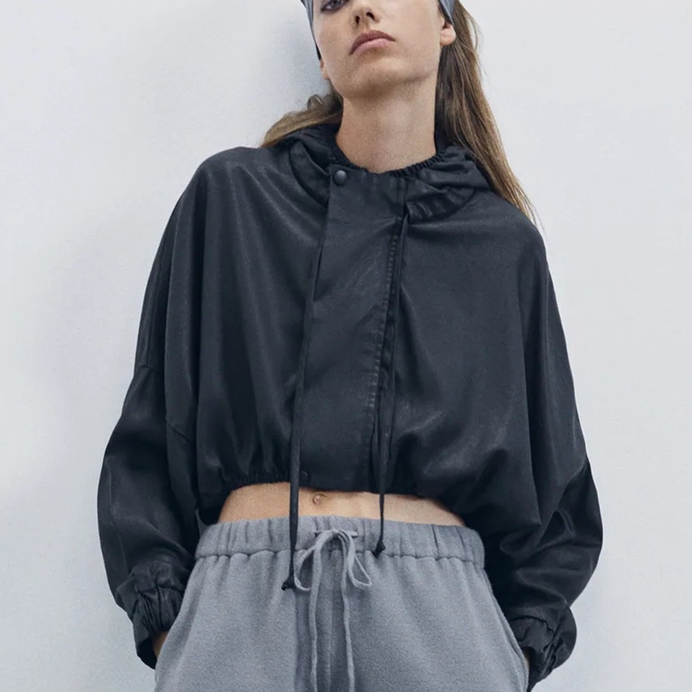 ZARA Waxed Effect Jacket